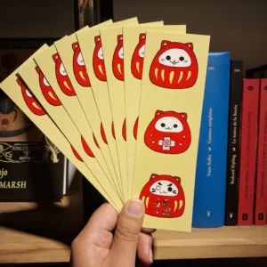 Marcapágina - Japón, Daruma neko